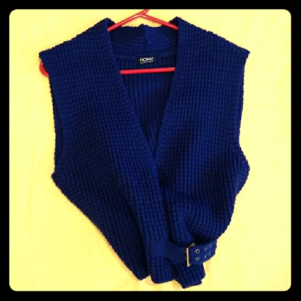 SOLD Vintage Navy Blue Fashion Vest
